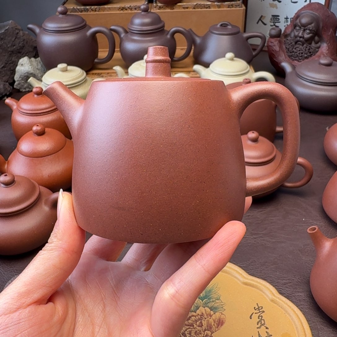 荣***厂紫砂茶壶特练紫泥  汗铎  230大瑕