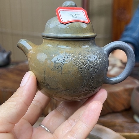 戬谷龙窑柴烧茶壶25