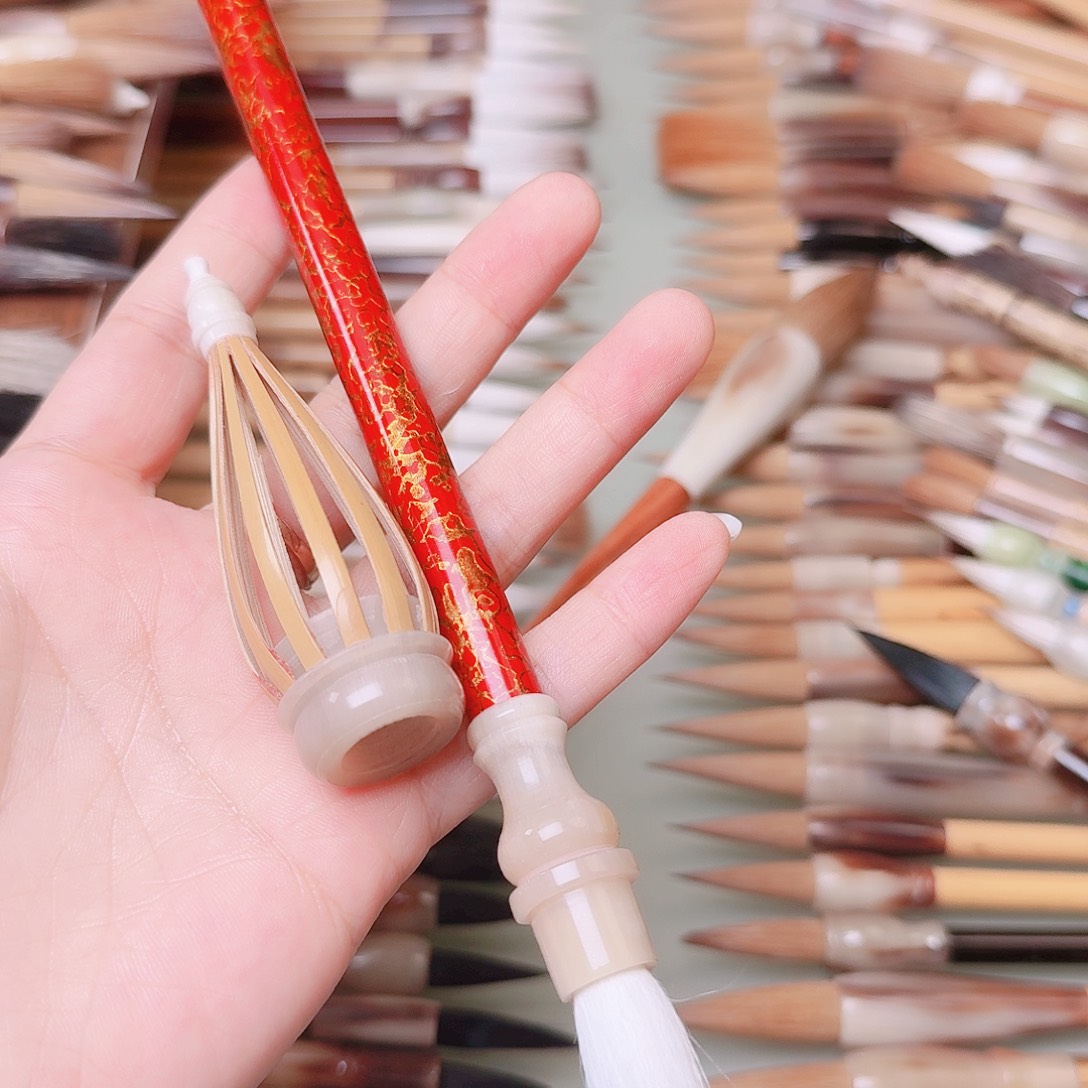 大漆防唐古法三副笔一支