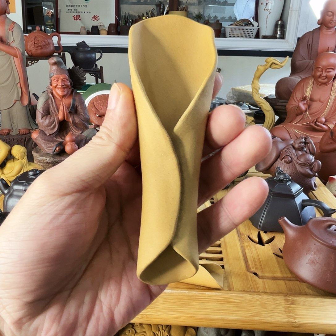紫砂茶宠茶则全手工段泥