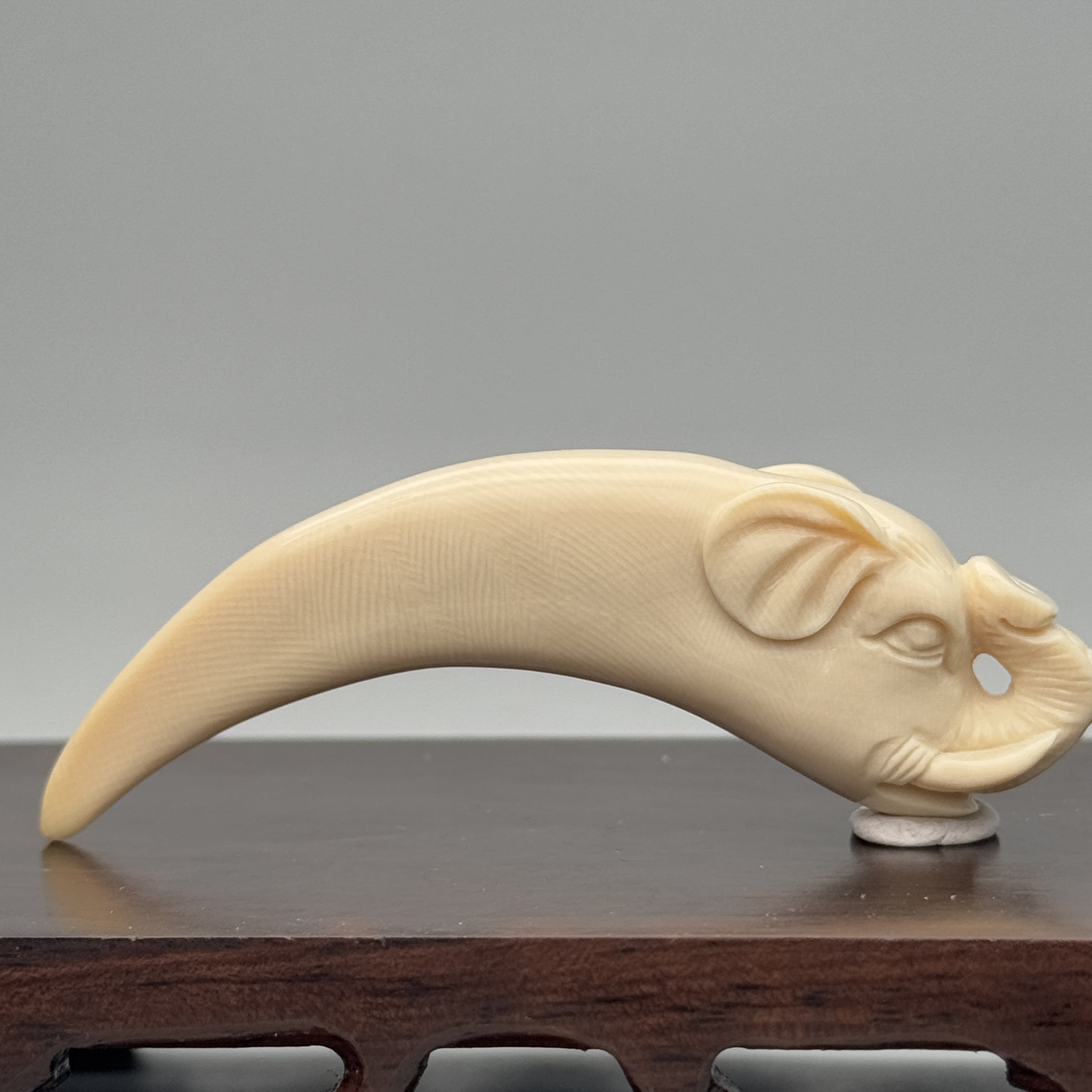 DEZHI/德志77*20*15mm16.8g吉象牙尖吊坠猛犸牙K863（默认吊坠绳）