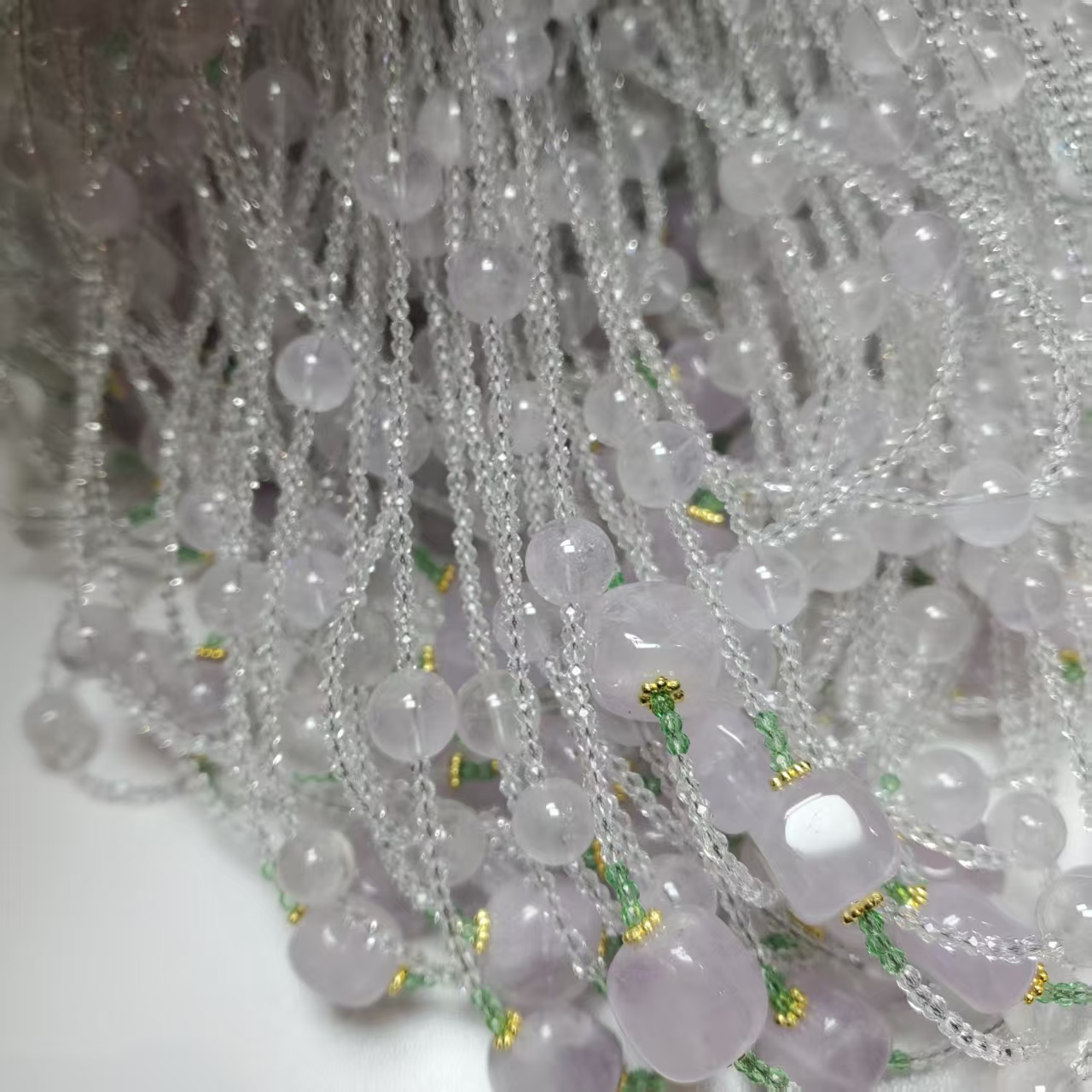 V160【赵小姐】时尚百搭紫水晶项链+S925银多样式发其一