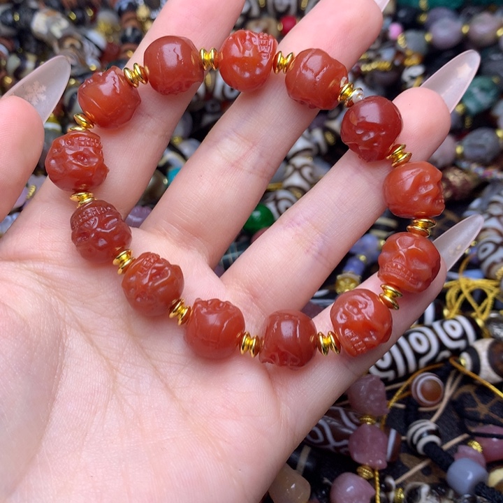 玛瑙/玉髓未镶嵌发一条