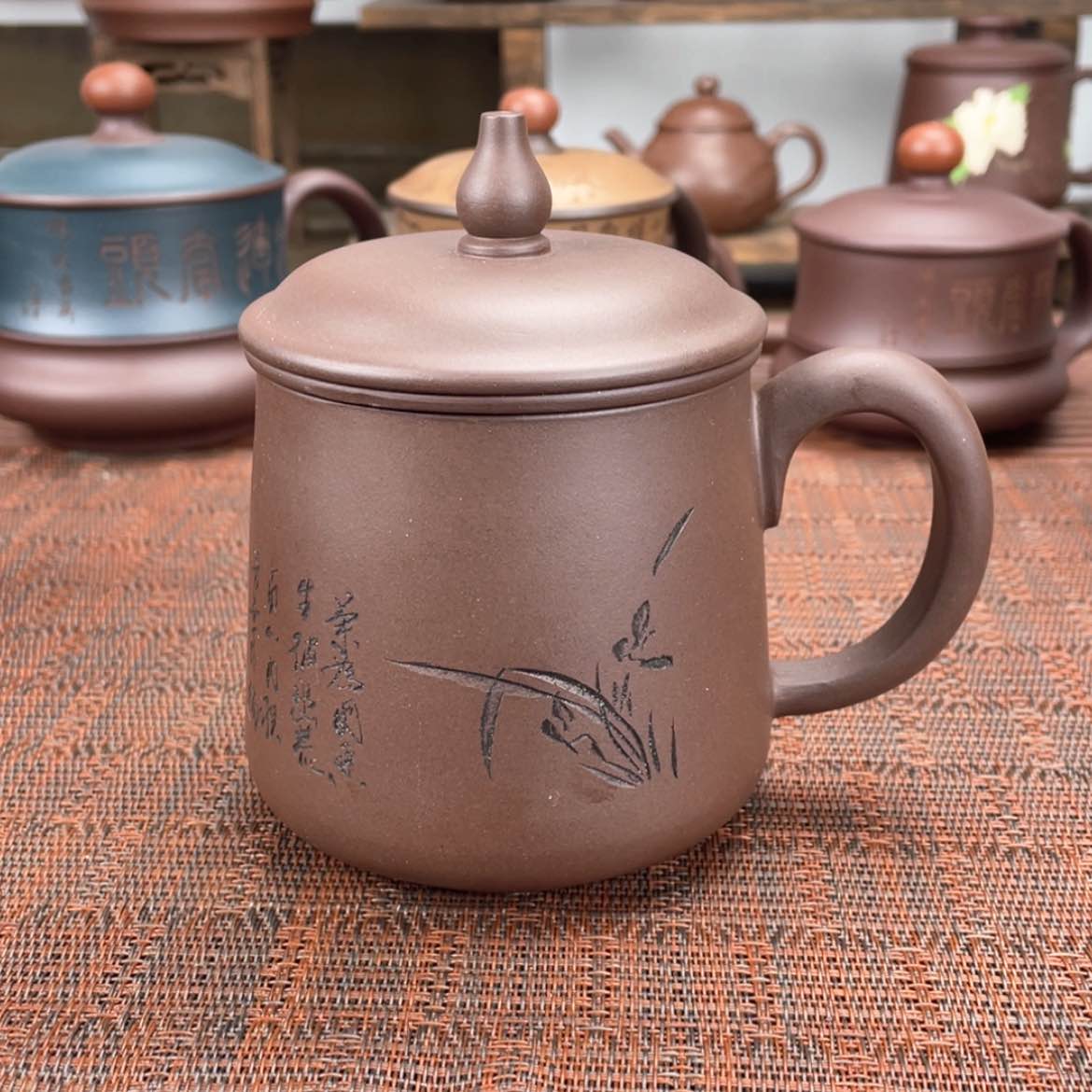 【闪购商品】紫砂茶杯宜兴原矿紫砂盖杯微瑕