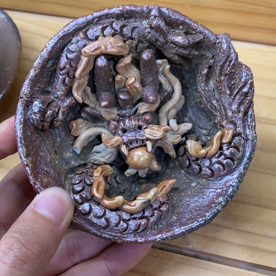 陶园柴烧，精品高货。657瑕疵磕到了