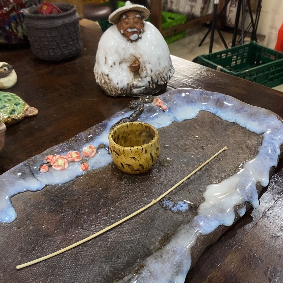 一***茶手工制作柴烧茶具