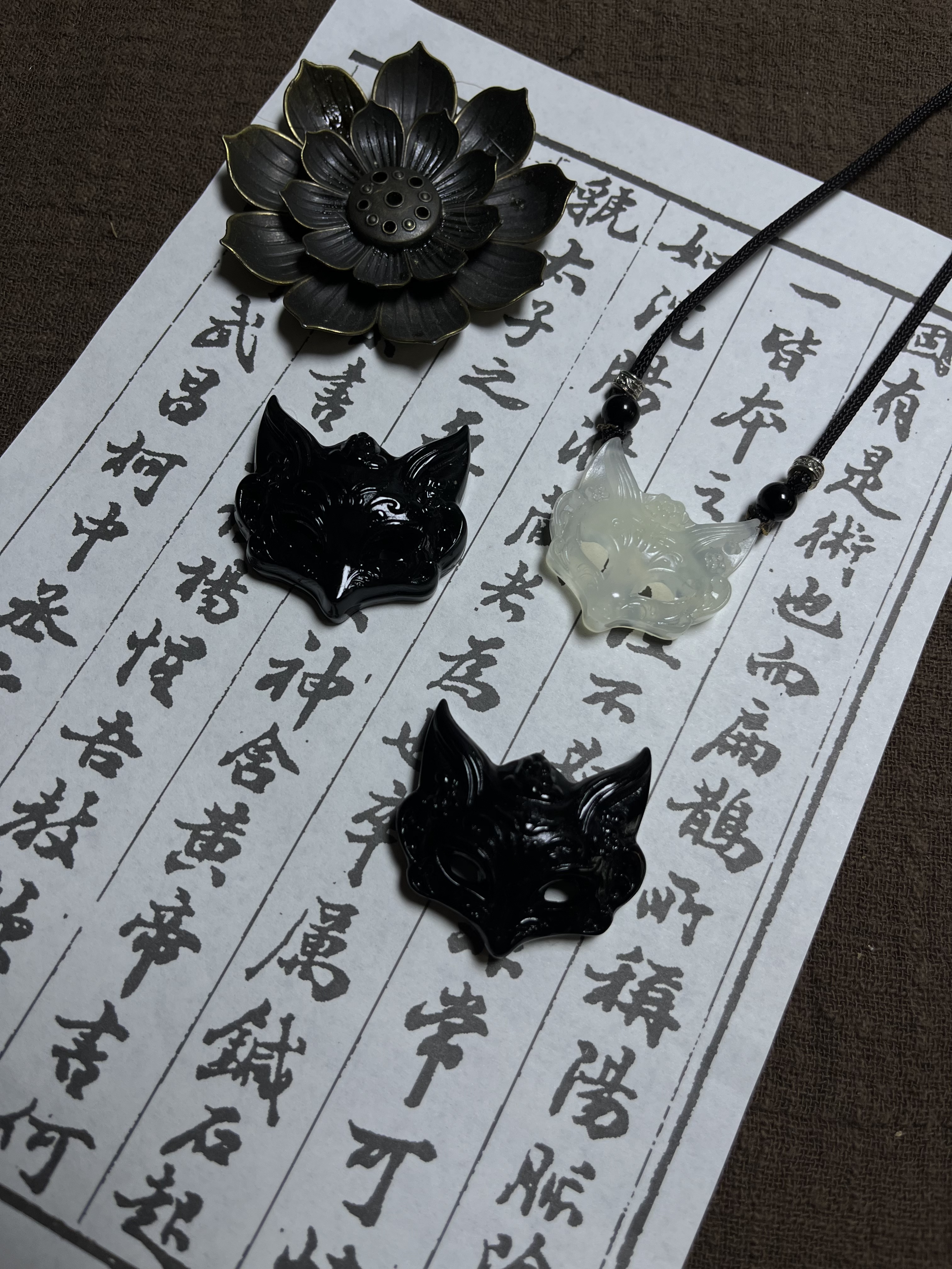 天然岫玉501狐狸面具