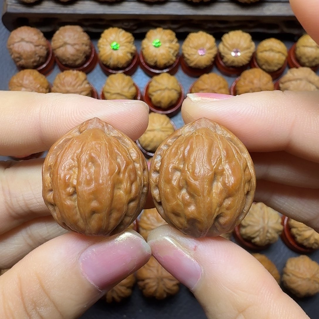 把件文玩核桃25尺边肚同尺苹果园005