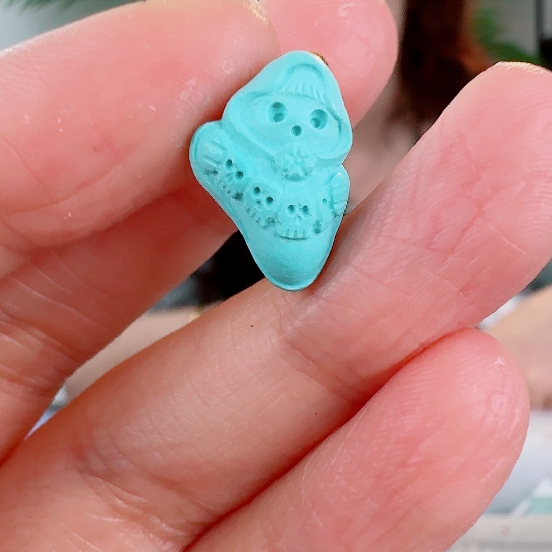 未镶嵌绿松石珠宝奇石