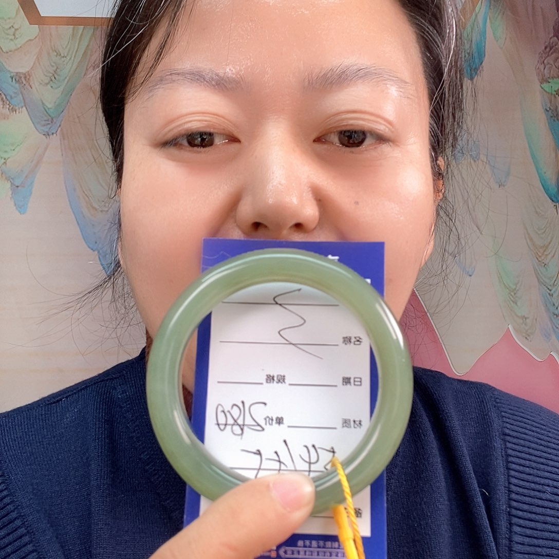 和田玉手镯未镶嵌@***呀