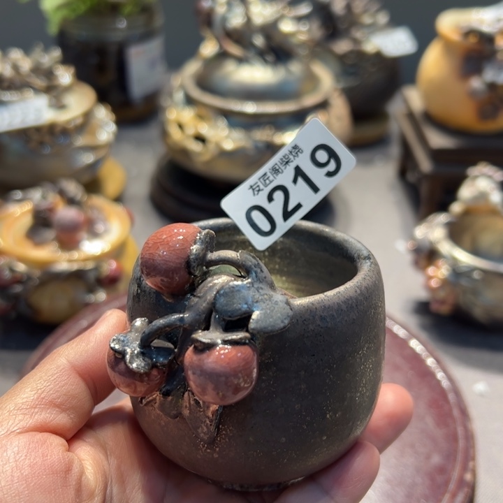 柴烧茶器，纯手工制作