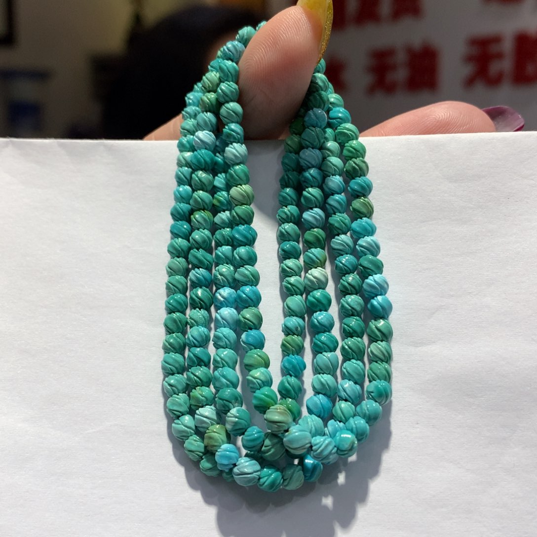 未镶嵌绿松石长链