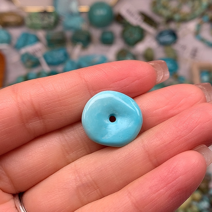 绿松石未镶嵌扣子