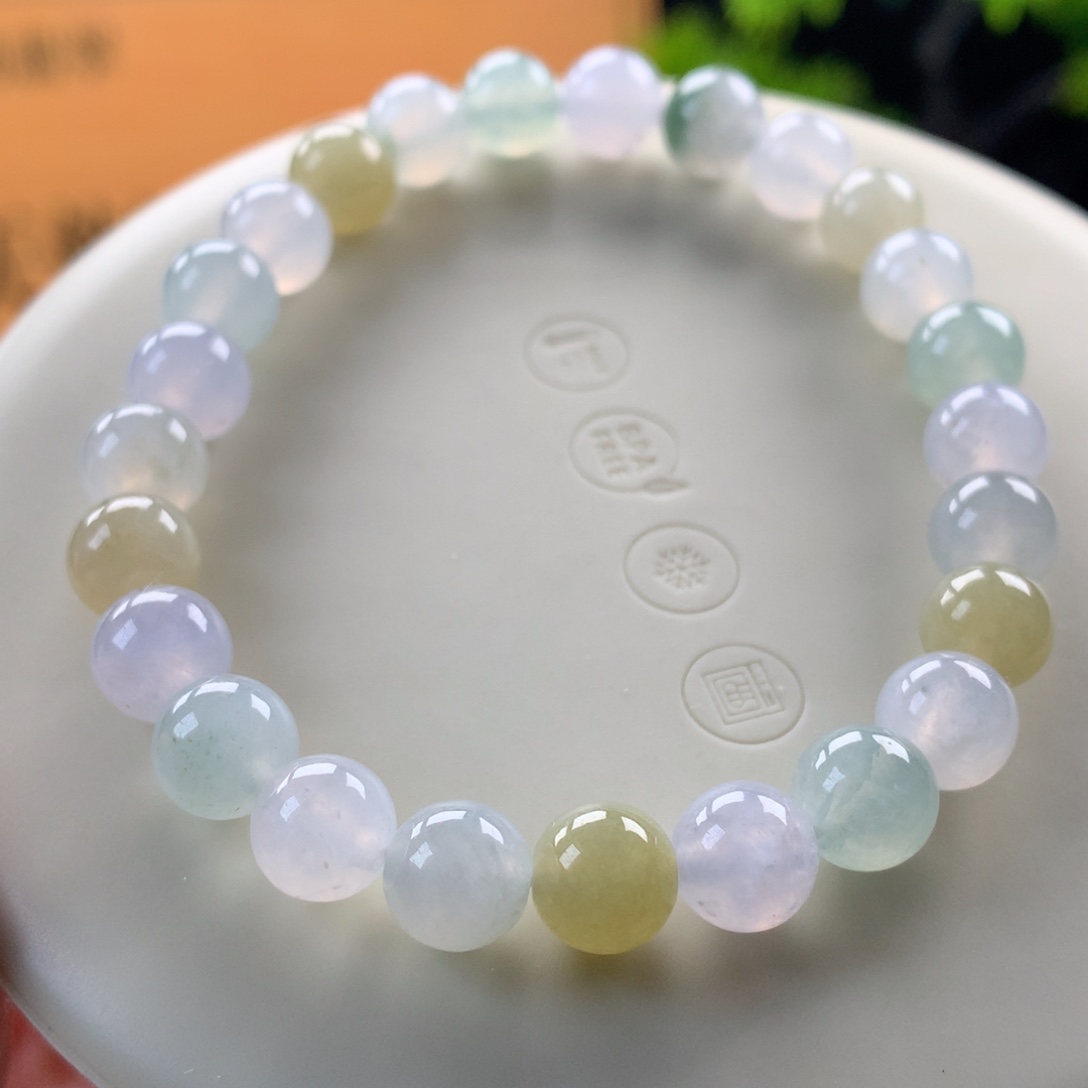 翡翠未镶嵌手链卡7.5