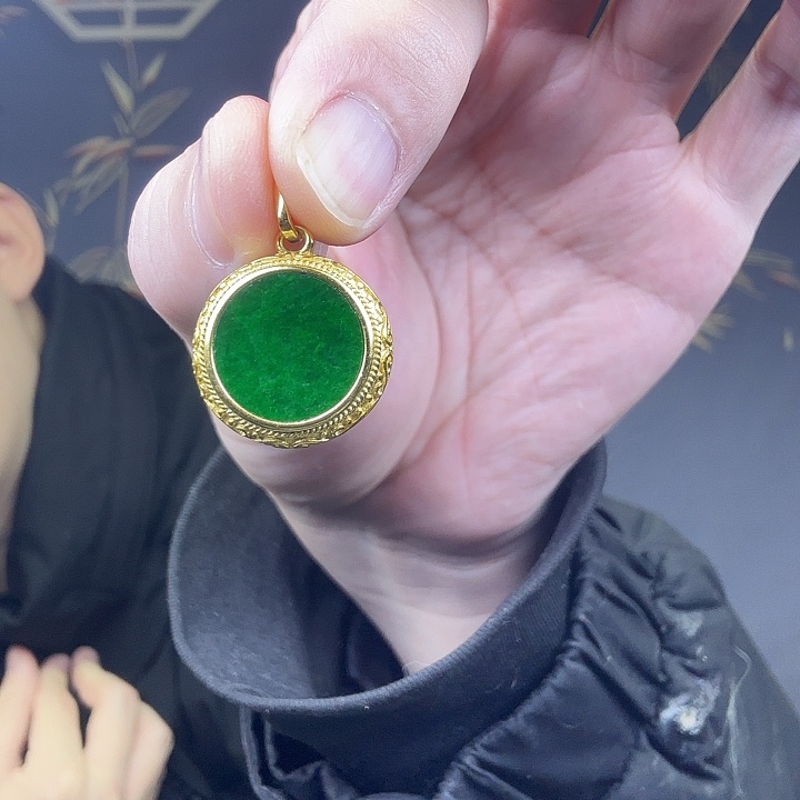 翡翠吊坠(不含链)银S925镶嵌特价 女神节