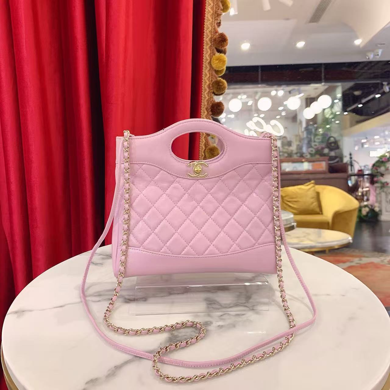 95新 Chanel/香奈儿 香奈儿24s 31bag mini紫金芯片款74348694