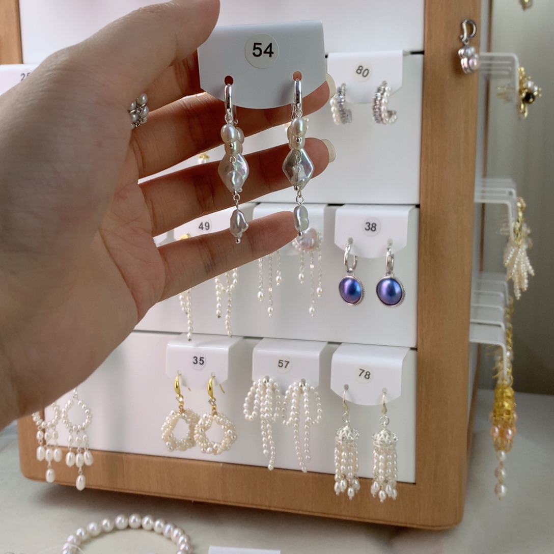 未镶嵌耳饰淡水珍珠