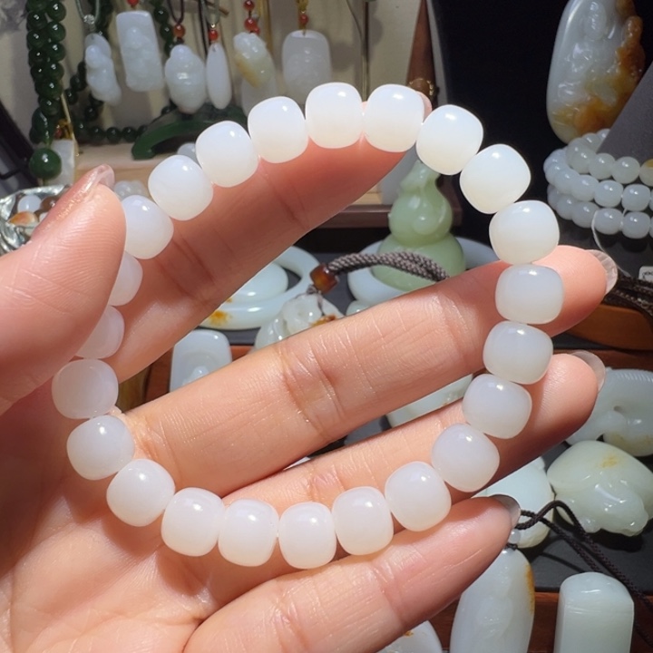 和田玉未镶嵌手链