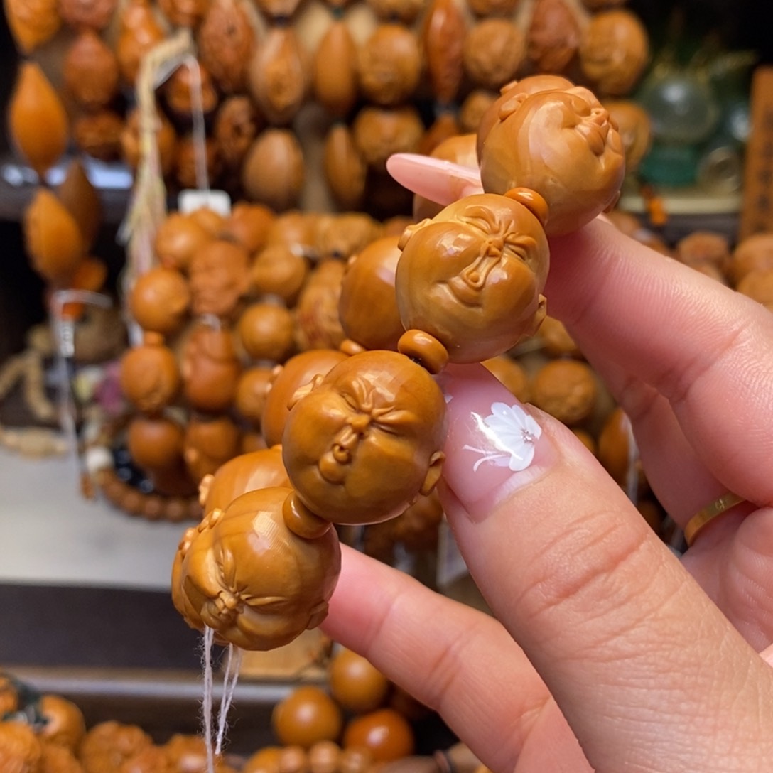 橄榄核手串/手链留刀痕胖子百态