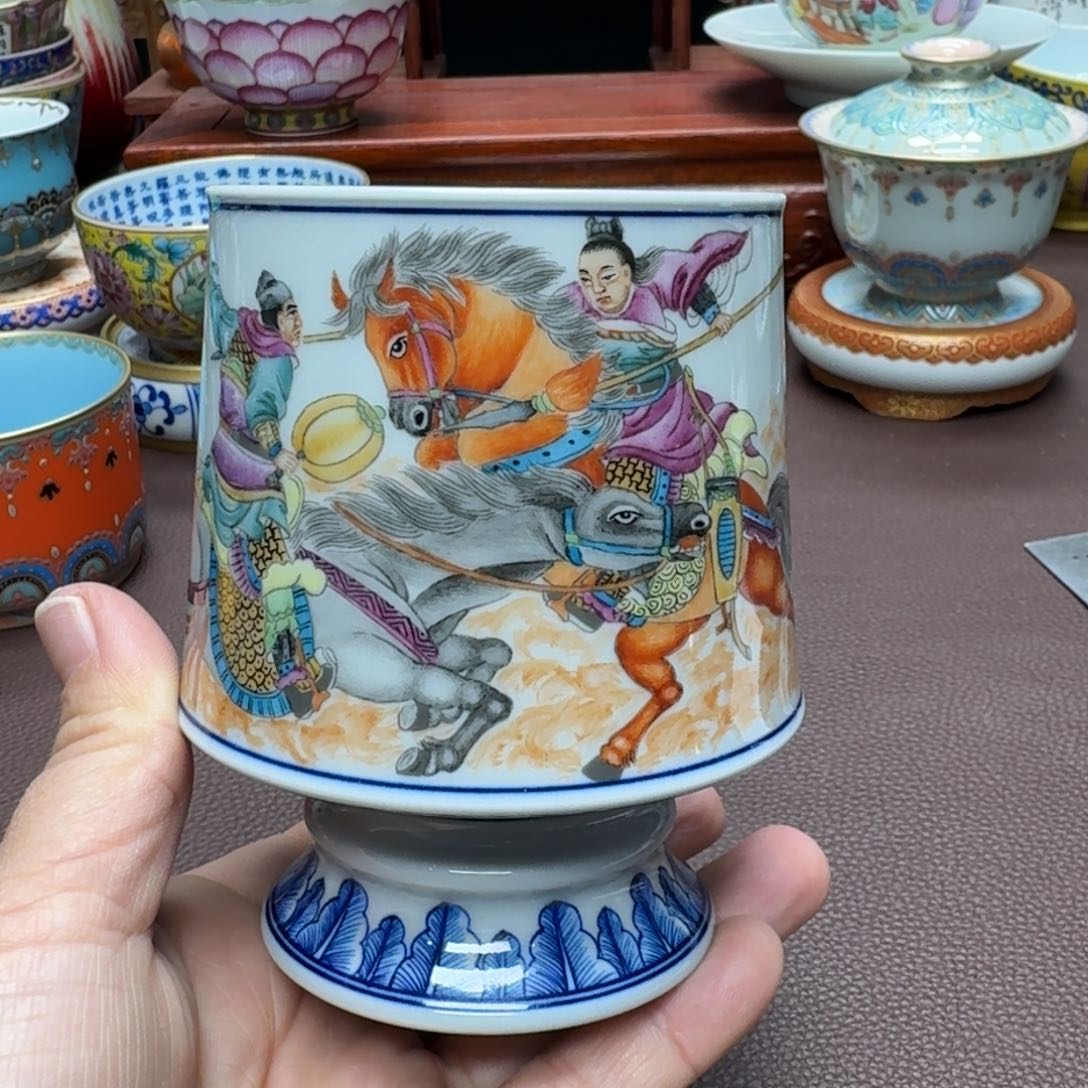 瓷片景德镇仿古手工制作精品展示