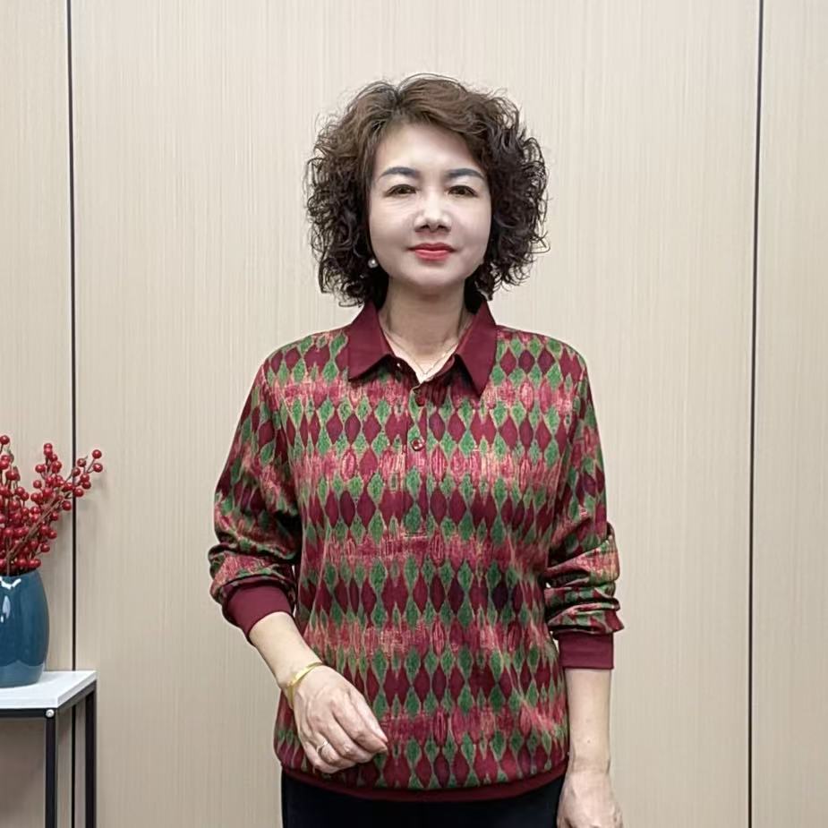 2025秋季气质时尚显瘦遮肚长袖百搭休闲宽松洋气减龄妈妈装