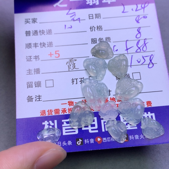 翡翠颈饰未镶嵌今****乐