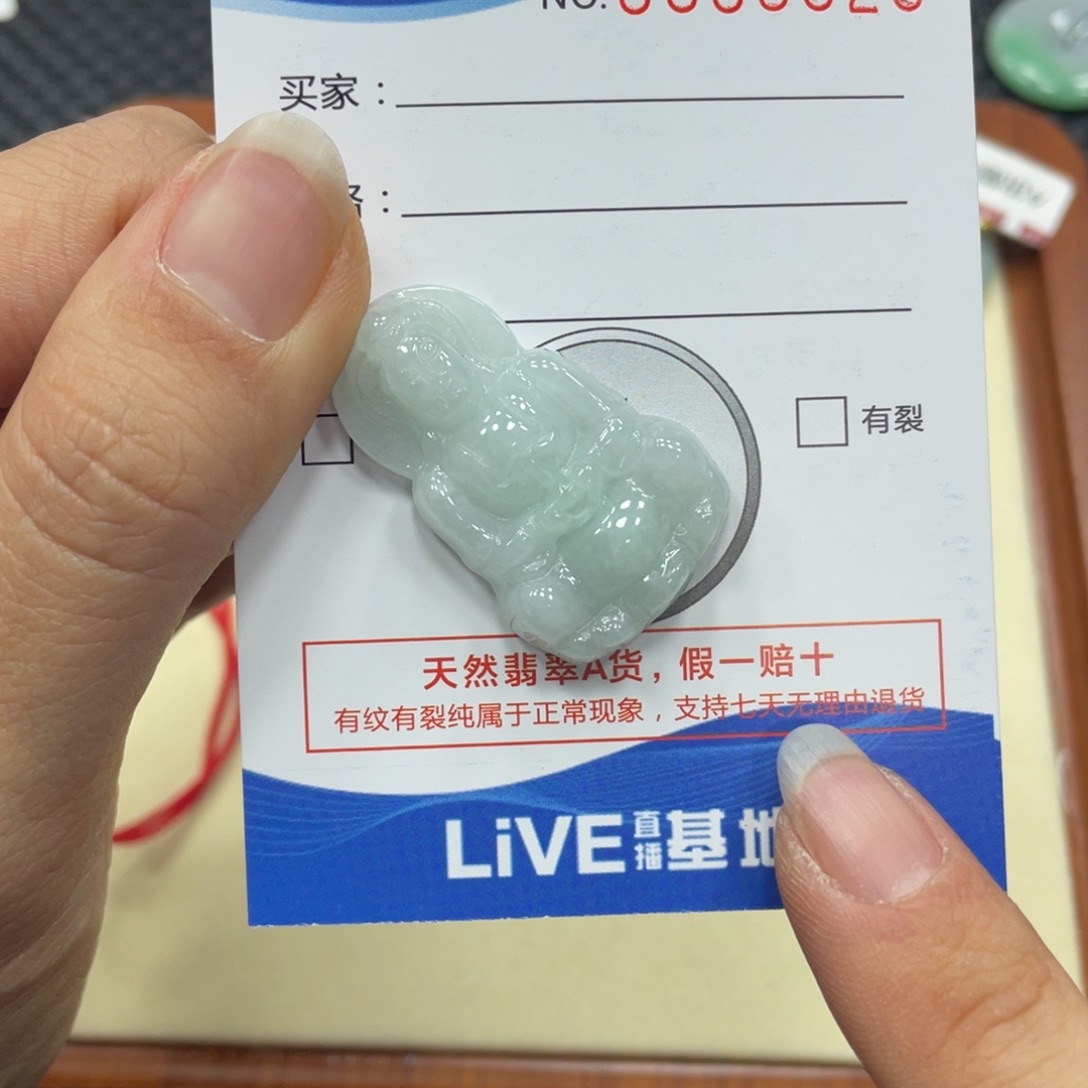翡翠颈饰未镶嵌翡翠吊坠x 6026