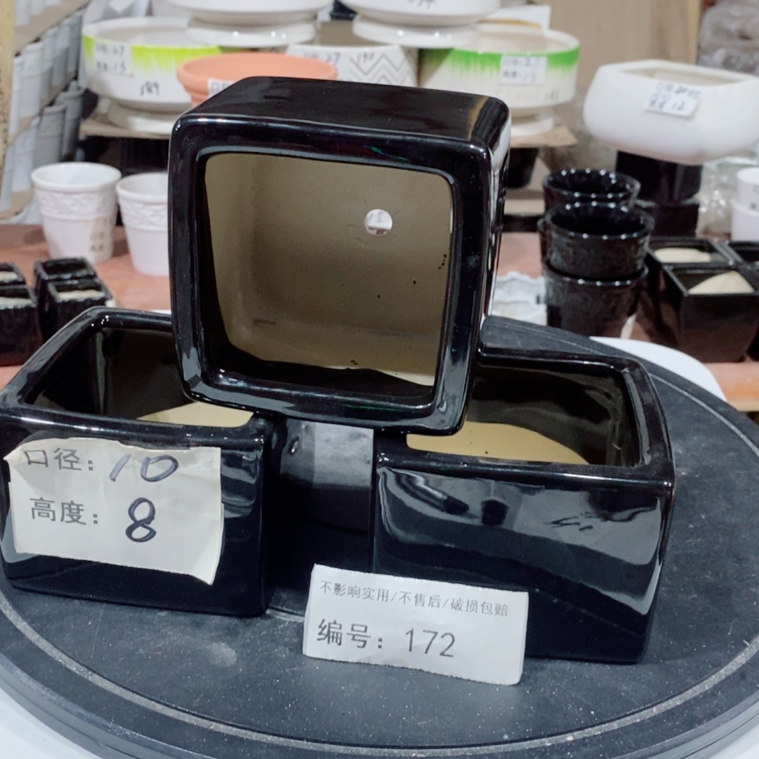 微瑕花盆-172-口10×8-3个