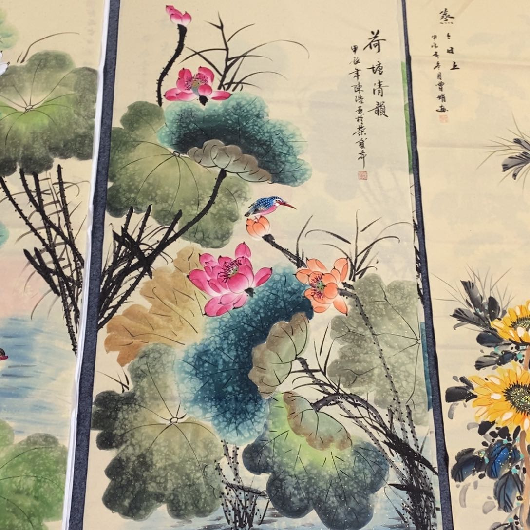 国画尺寸140✖️70四尺纯手绘国画