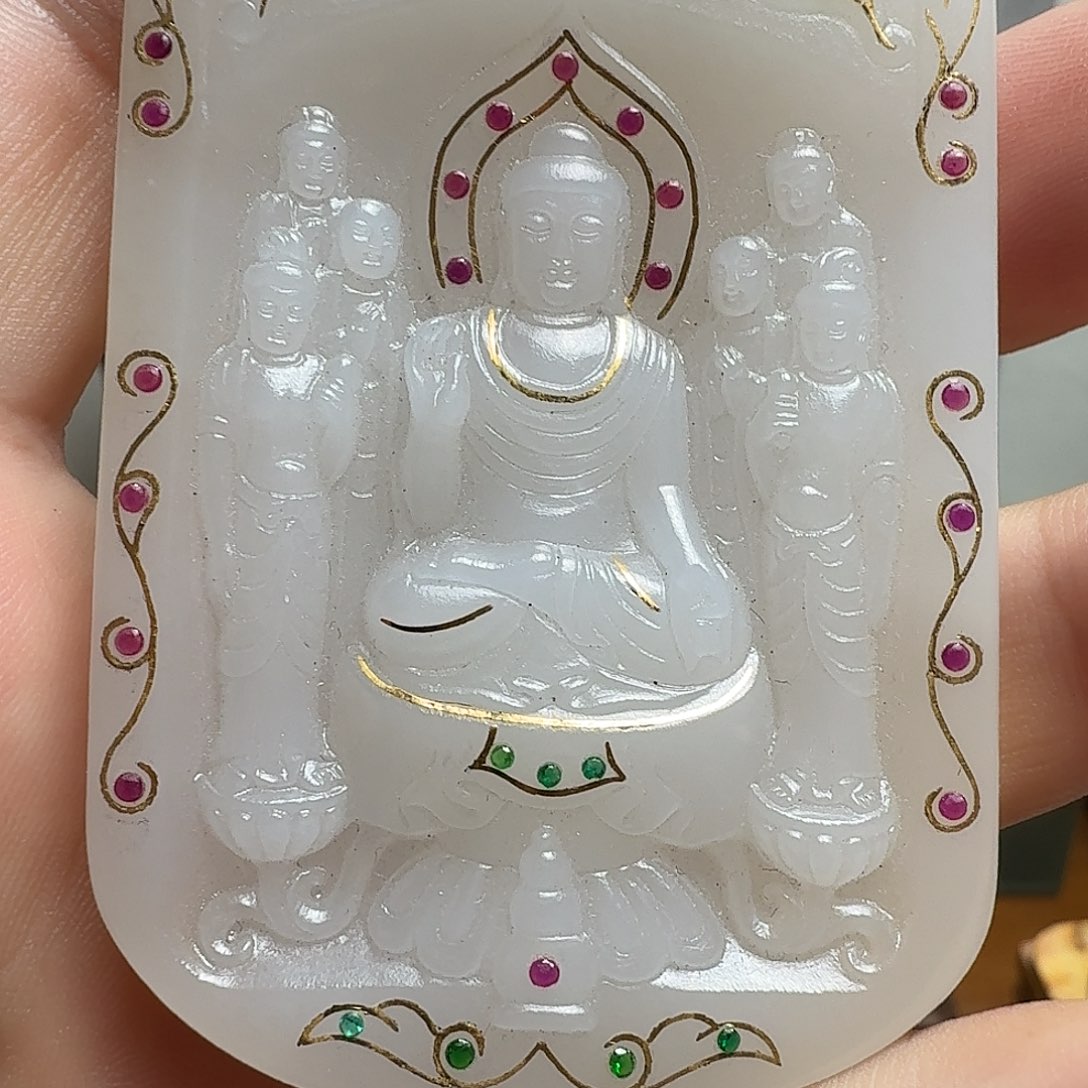 光***月摆件陶精美器物釉色浑厚