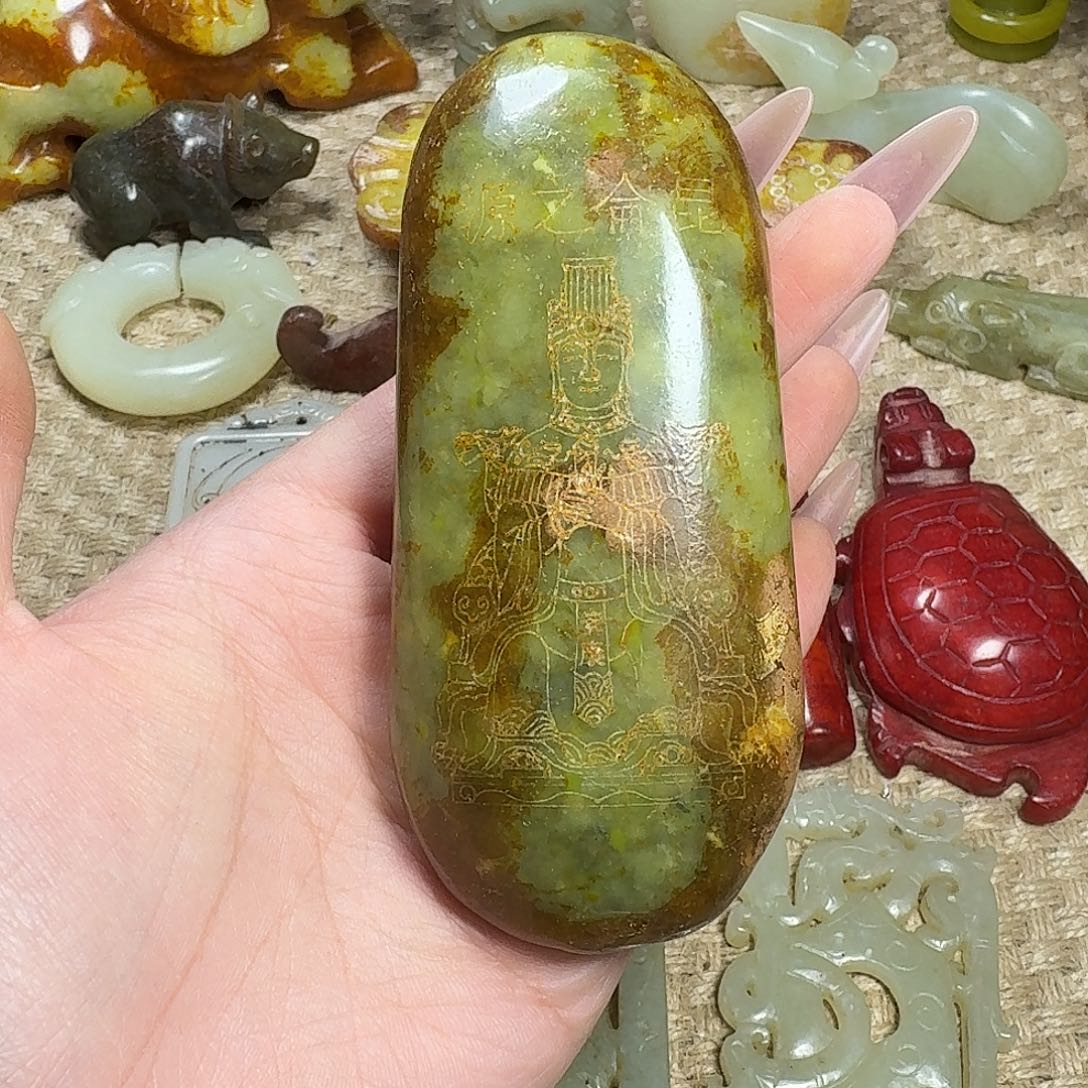 白玉菩提吊坠挂件