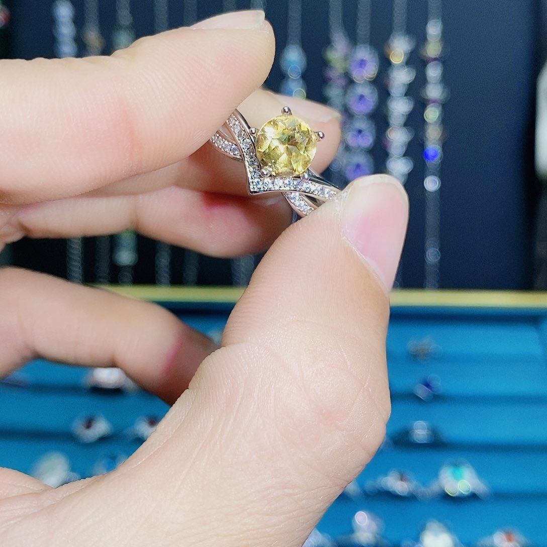 紫晶珠宝半成品银S925镶嵌