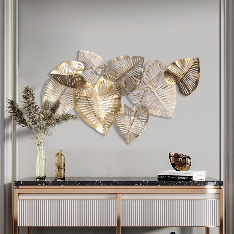 (505)尺寸55x91，创意玄关卧室沙发背景挂墙，美式复古铁艺壁挂