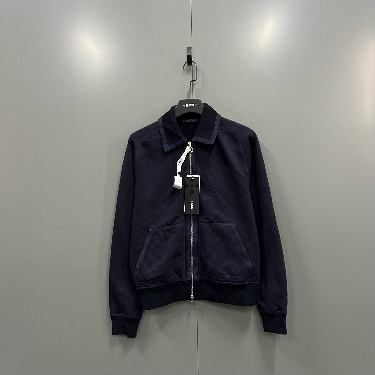 95新 LouisVuitton/路易威登 （jp）225 藏青色翻领拉链夹克M