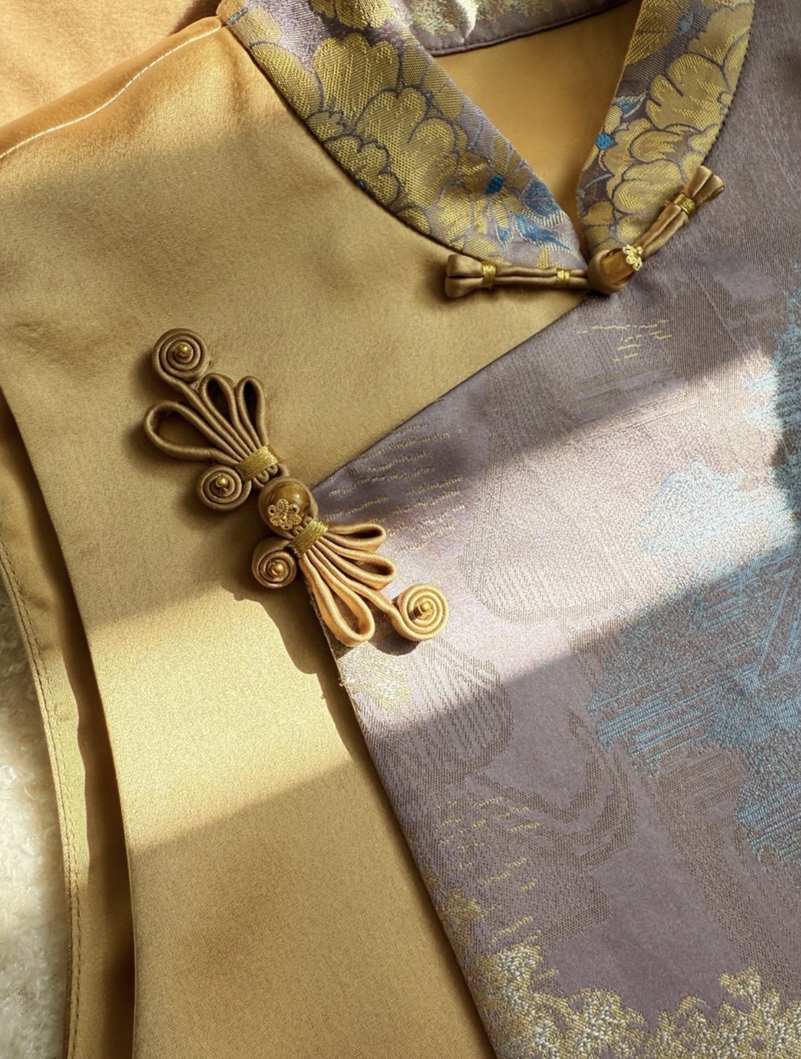 【唐盛牡丹】春季新中式提花拼接时尚马甲2025A0221—秋秋