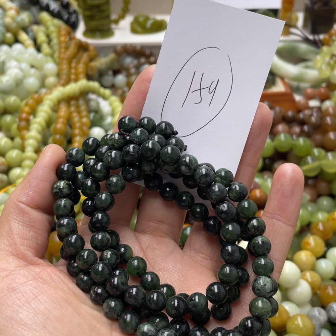 蛇纹石玉手链未镶嵌