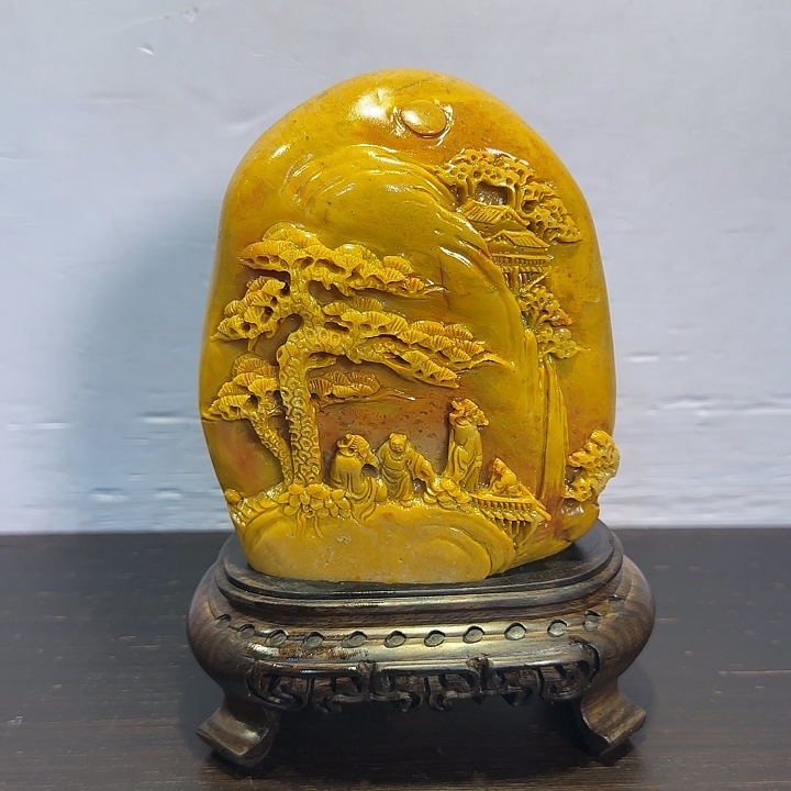 向***哥寿山石昌化田黄摆件精品