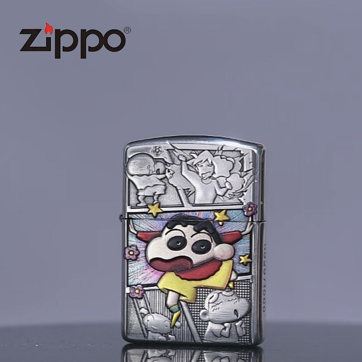 ZIPPO 打火机正品 162双面彩绘蜡笔小新 0521【大白专属】