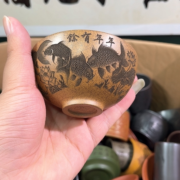 茶杯紫砂全手工紫砂主人杯