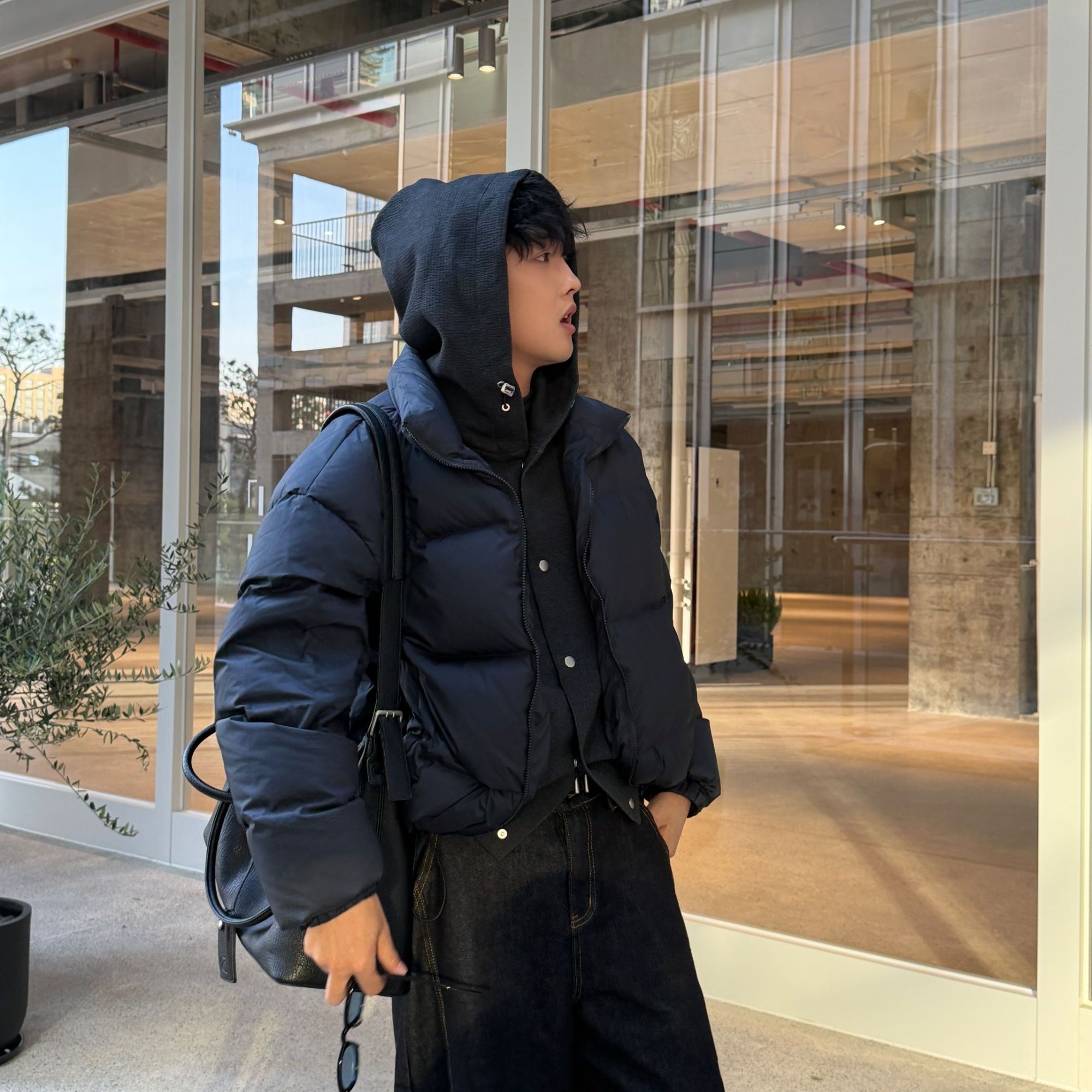 GHOST IN ME 行走的韩男 必入款 90白鸭绒假俩件羽绒服外套