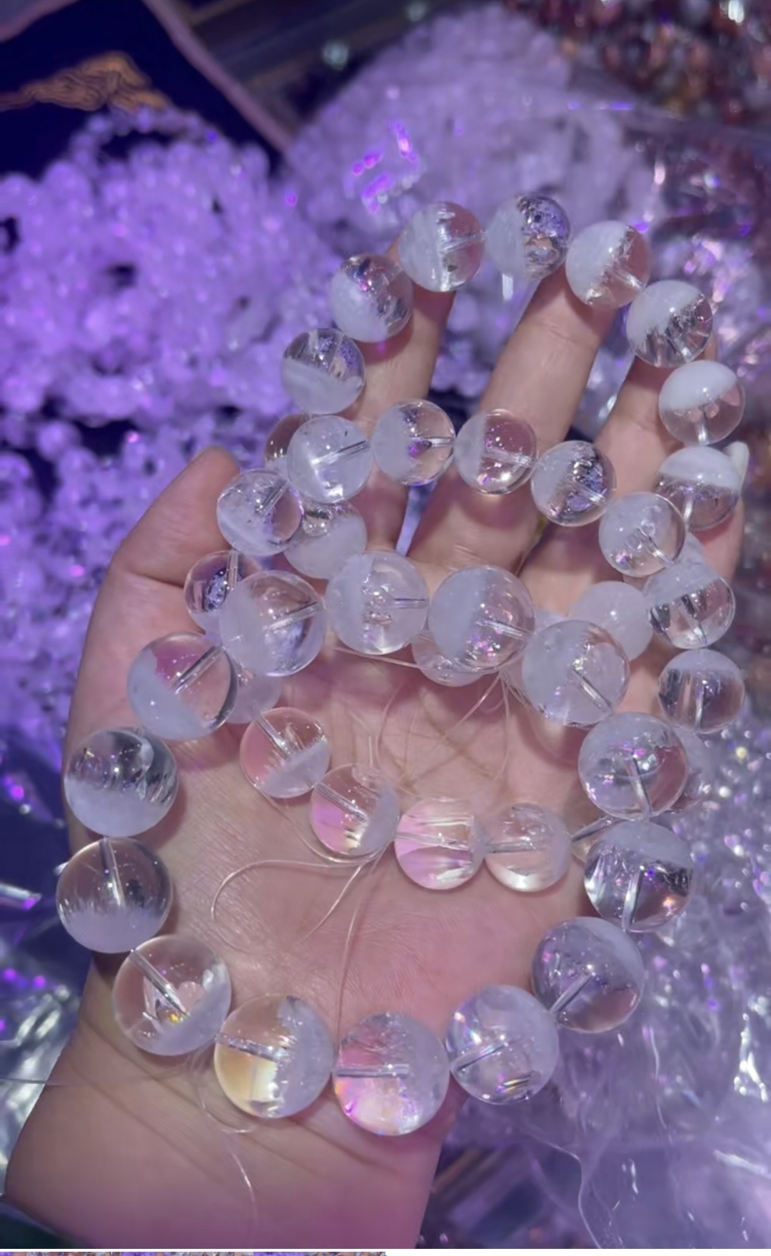原创设计款半盆彩虹幽灵手链12-15mm