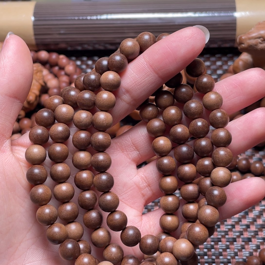 手串/手链檀香木0.8*108黑肉体验价