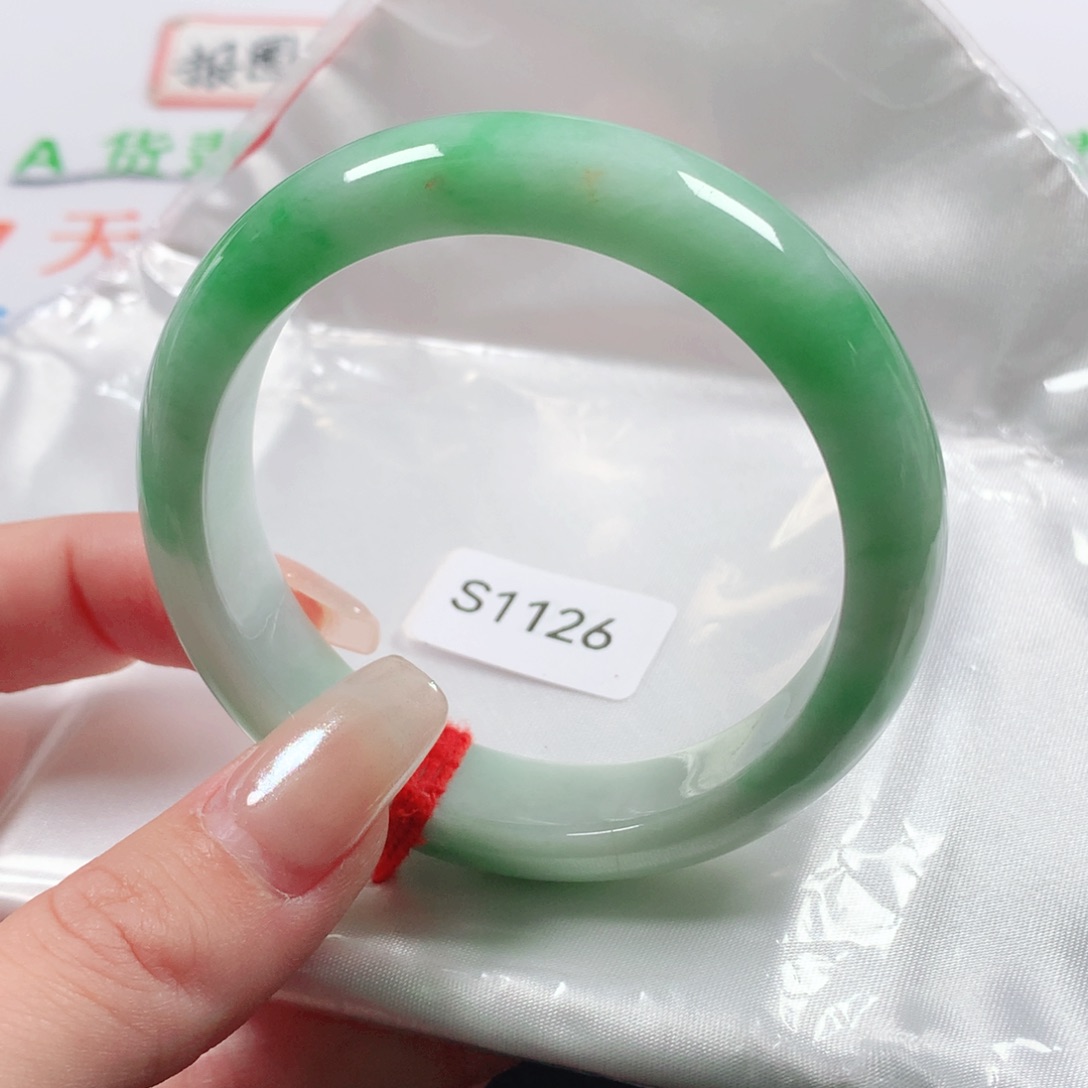 未镶嵌手镯翡翠天然翡翠手镯s1126
