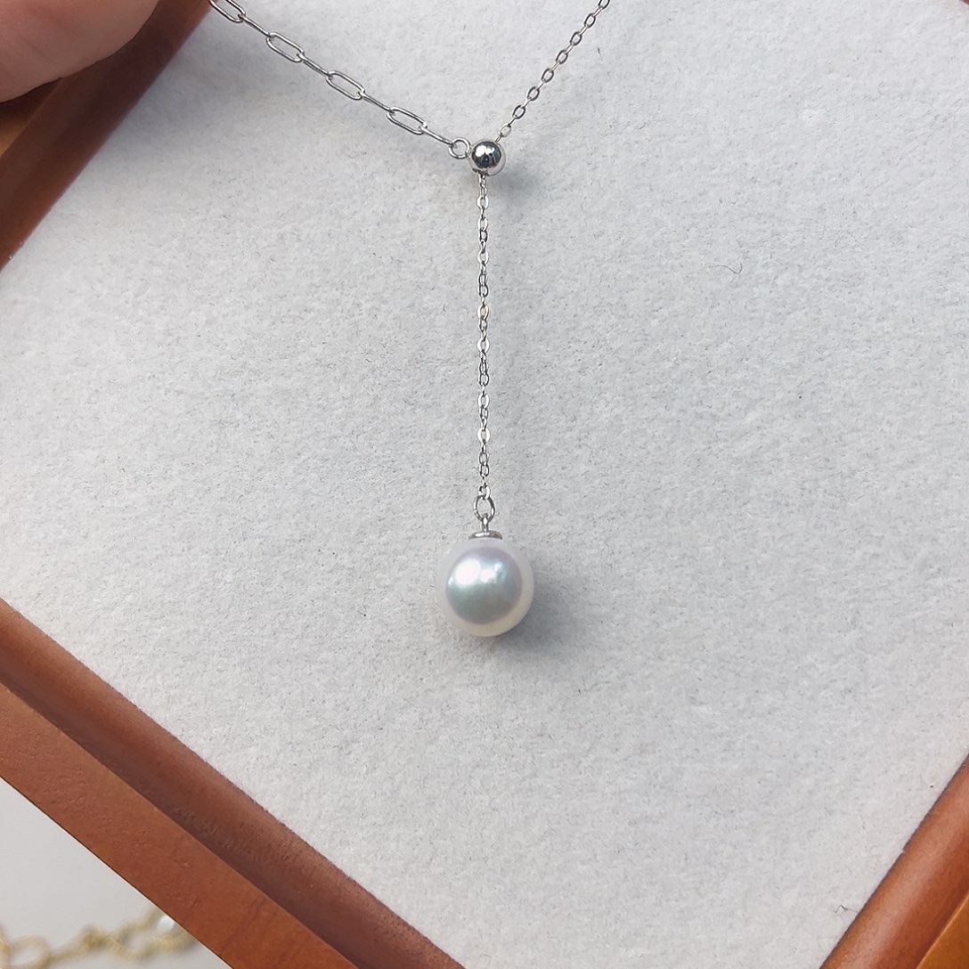 颈饰淡水珍珠银S925镶嵌