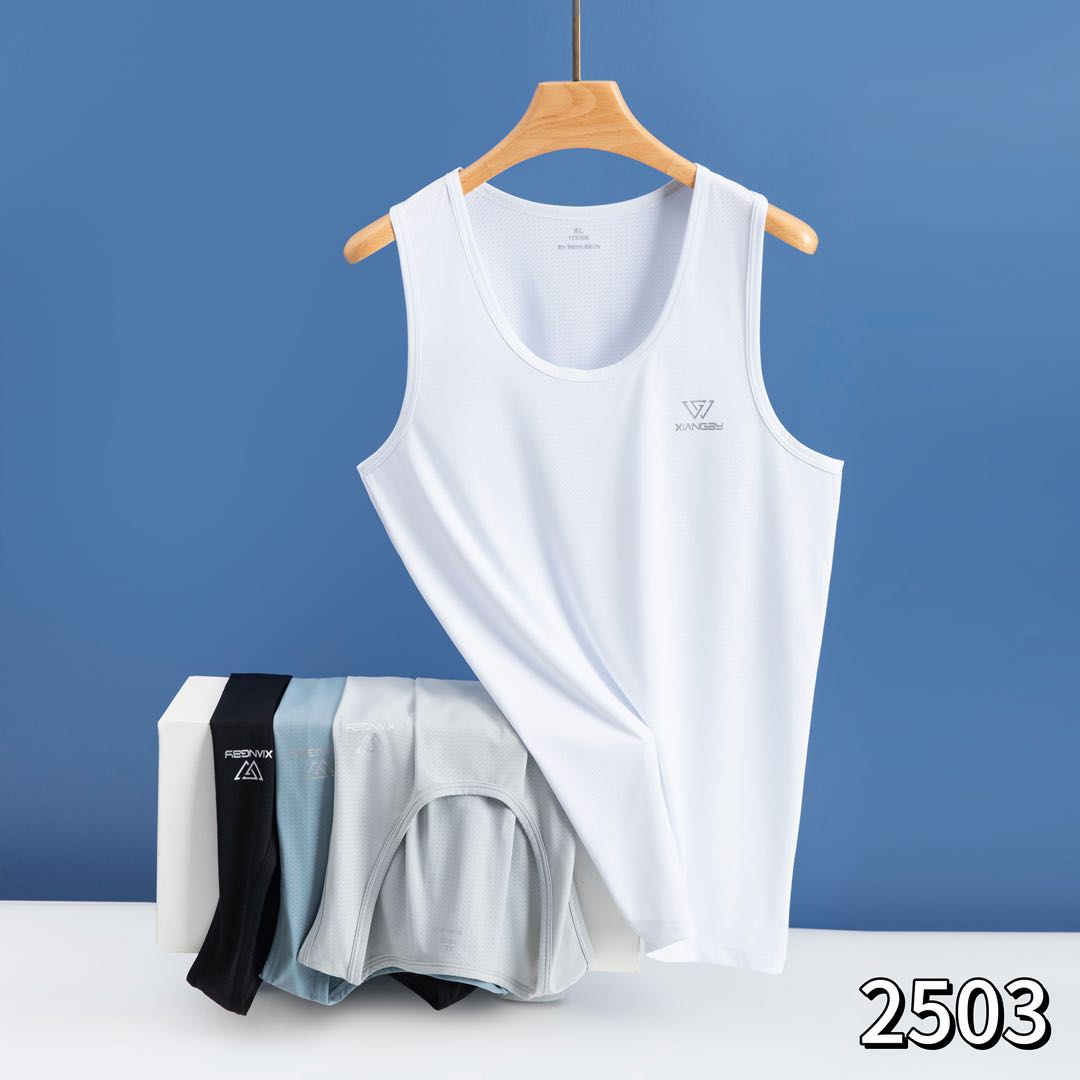 严选福利 夏季冰感空调网眼时尚百搭男士背心2503