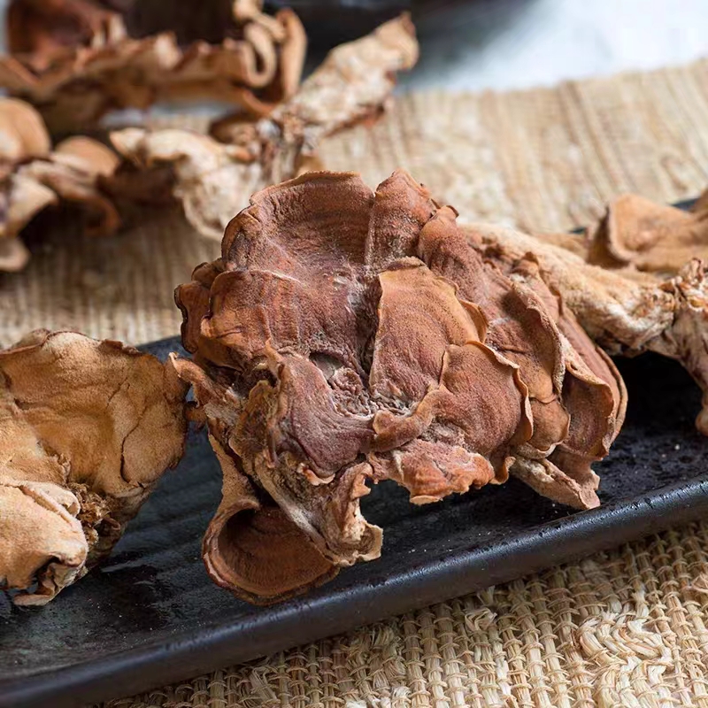 榆耳菌干灵芝菇菌菇菌类口感脆素毛肚食材大朵无根牛肚菌
