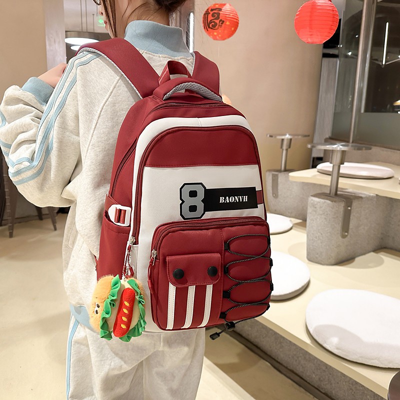 时尚休闲大容量初高中生大学生森系高颜值校园风防刮耐磨双肩背包