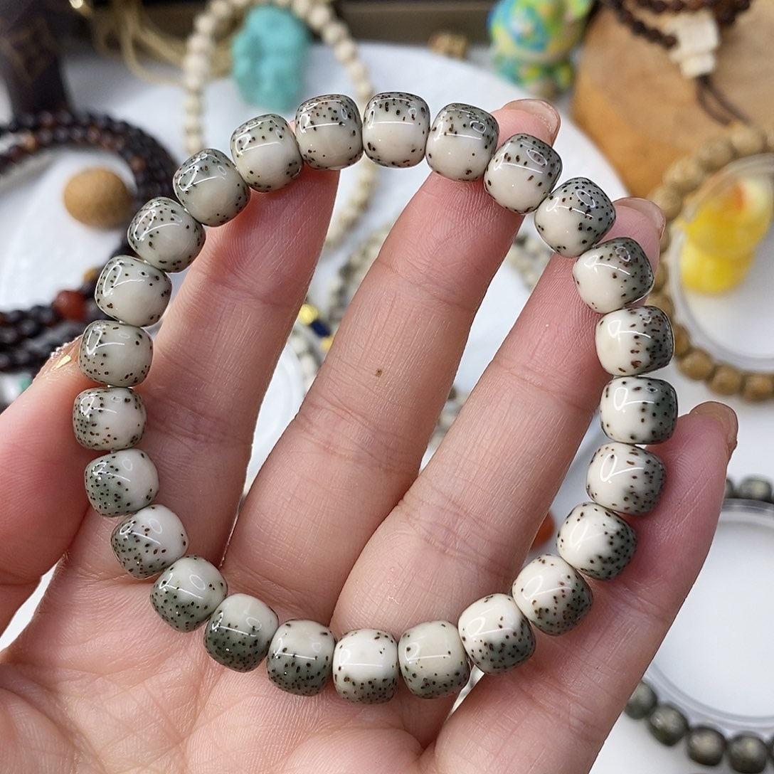 星月菩提手串3**.卡9河豚