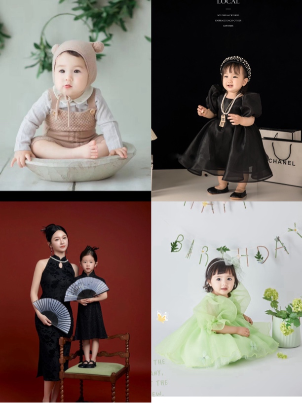 影楼摄影服装宝宝拍照衣服 针织款服装