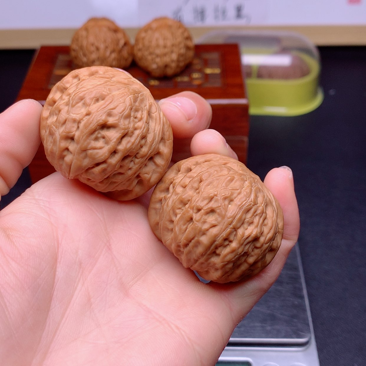 【闪购商品】文玩核桃把件铁锤42➕